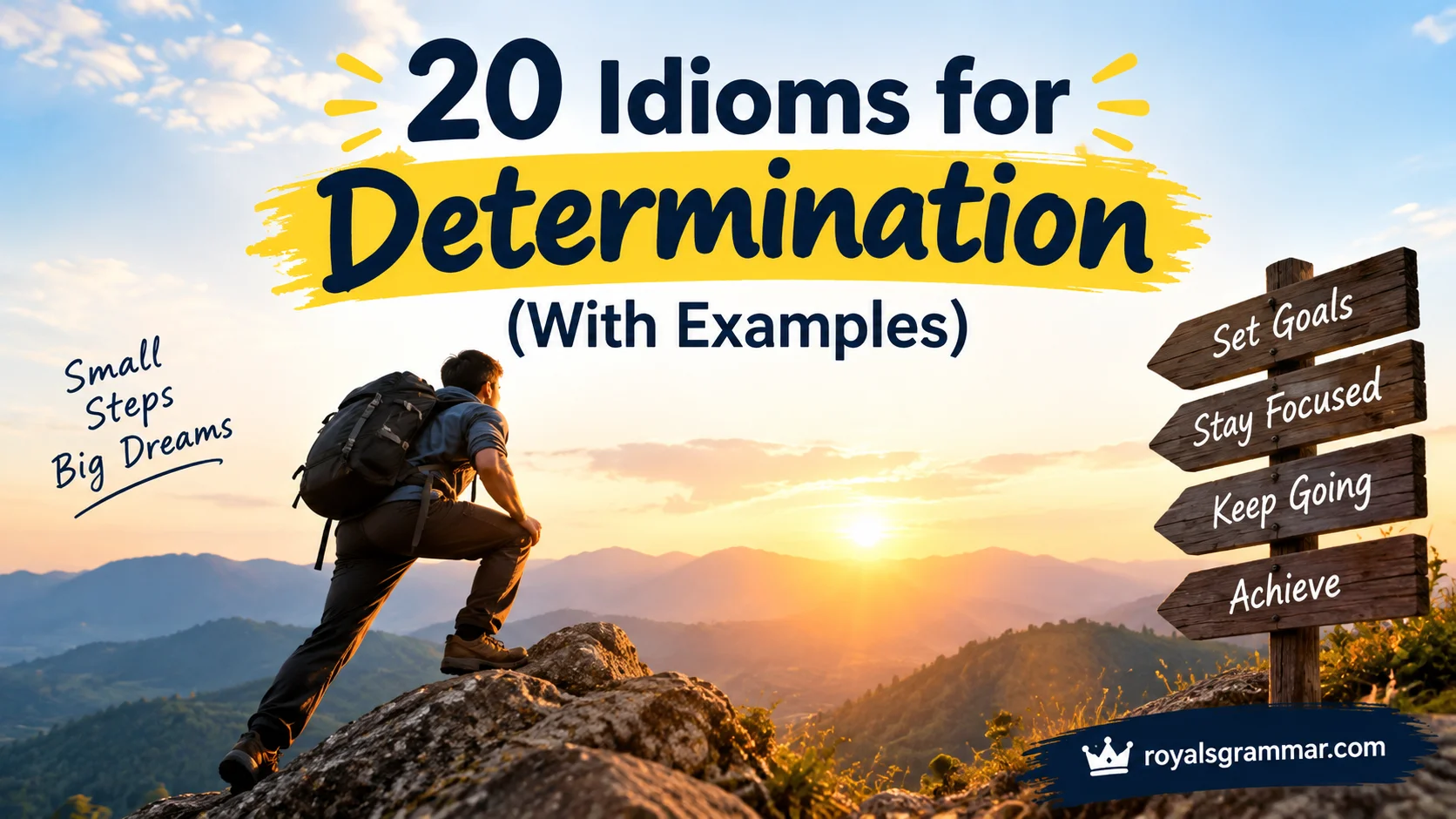 Idioms for Determination