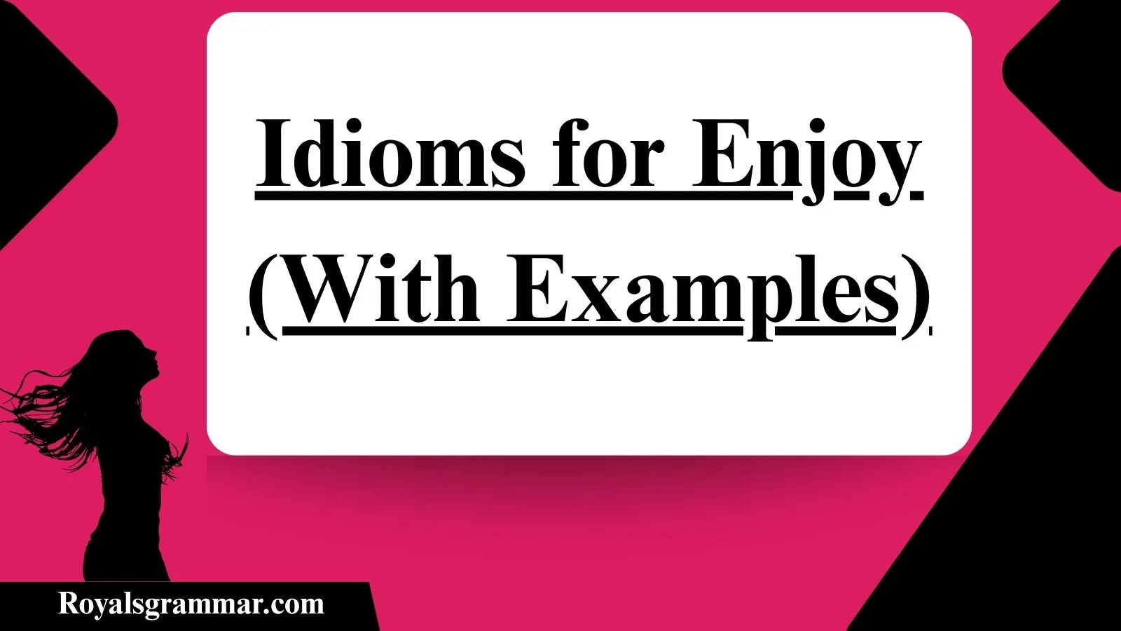 Idioms for Enjoy (With Examples)